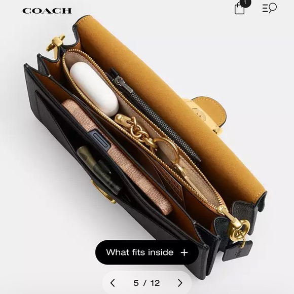 Coach tabby 26 Black Leather Bag - Picture 3 of 5